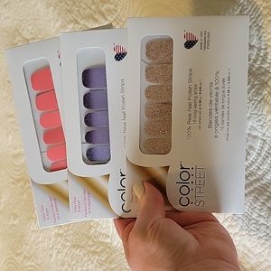 Set of 3 Color Street Nail Strips